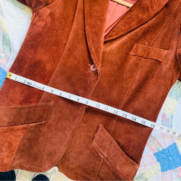 Vintage Suede Blazer Jacket - Picture 9 of 11